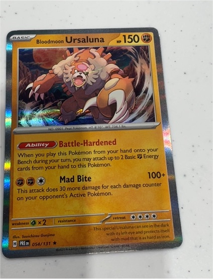 2024 Pokémon #054 Bloodmoon Ursaluna — front