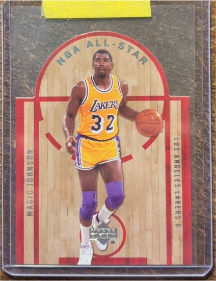 2007-08 Upper Deck NBA All Stars Die Cut #AS-26 Magic Johnson — front
