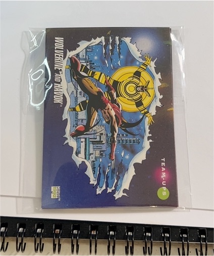 1992 Impel Marvel Universe Series 3 #91 Wolverine and Havok — front