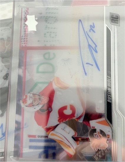 2023-24 Upper Deck Clear Cut Dustin Wolf RC — front