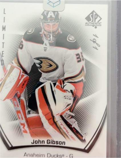 2021-22 Upper Deck SP Authentic #41 John Gibson — front