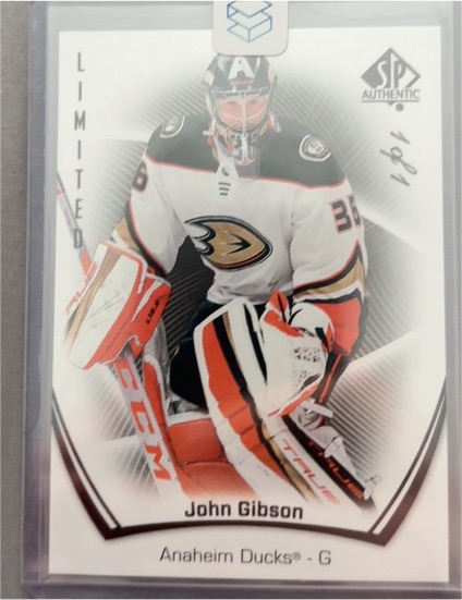 2021-22 Upper Deck SP Authentic Limited Red #41 John Gibson — front