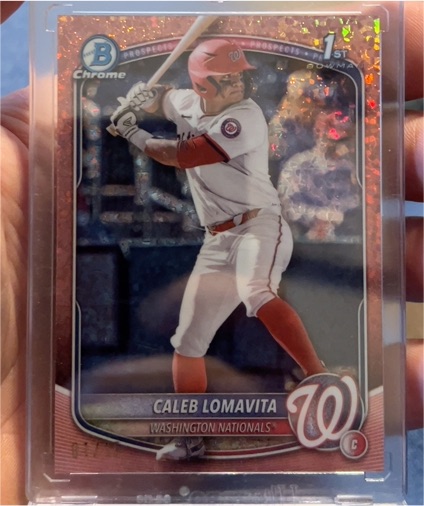 2025 Bowman Chrome Prospects #BCP-120 Caleb Lomavita — front