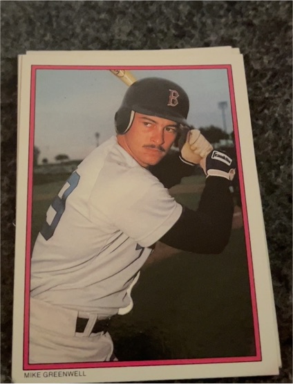 1988 Topps #20 Mike Greenwell — front