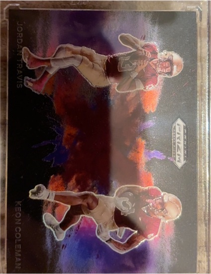 2023 Panini Prizm #PB-3 Jordan Travis & Aeon Coleman — front