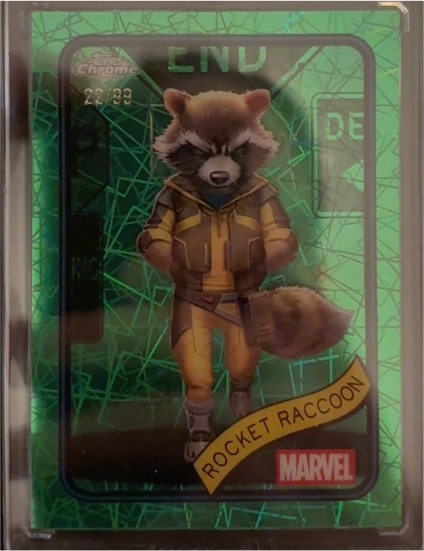 2025 Topps Chrome Marvel #120 Rocket Raccoon — front