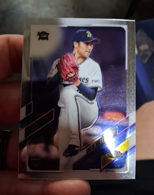 2021 Topps Chrome NPB #179 Shota Abe — front