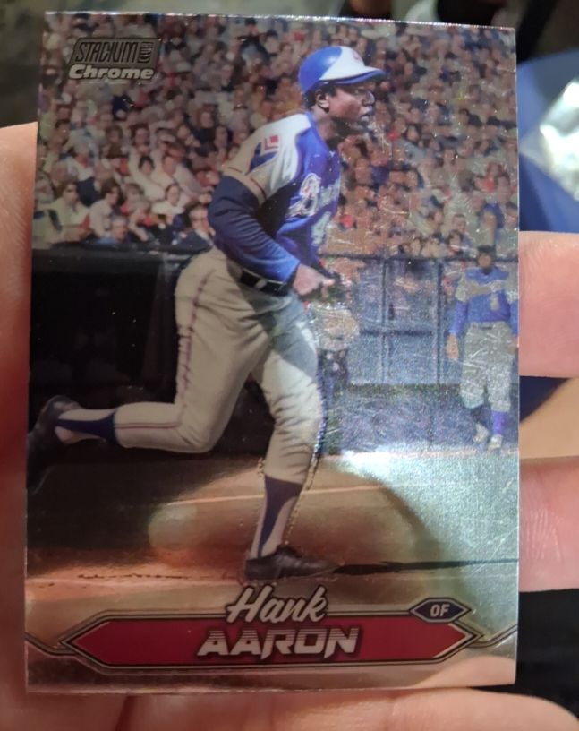2024 Topps Stadium Club Chrome #39 Hank Aaron — front