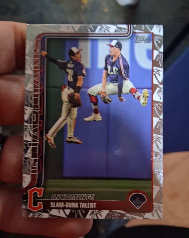 2025 Topps Series 1 #26 Incoming! Slam-Dunk Talent Cleveland Guardians — front