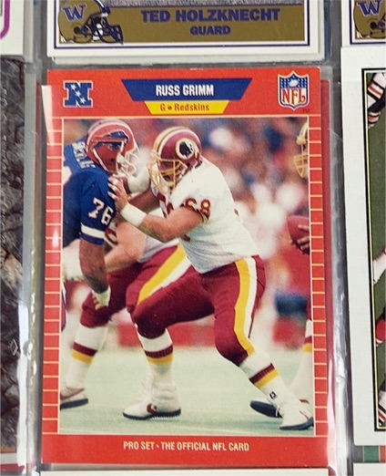 1989 Pro Set #318 Russ Grimm — front