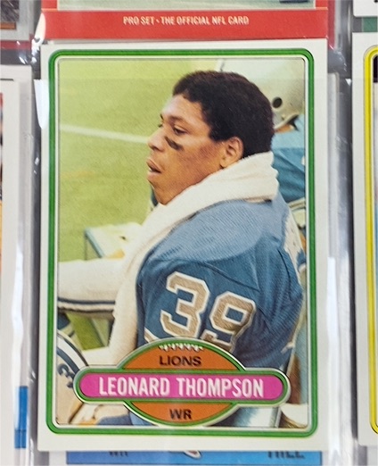 1980 Topps #172 Leonard Thompson — front