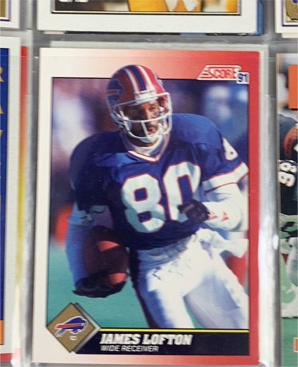 1991 Score #91 James Lofton — front