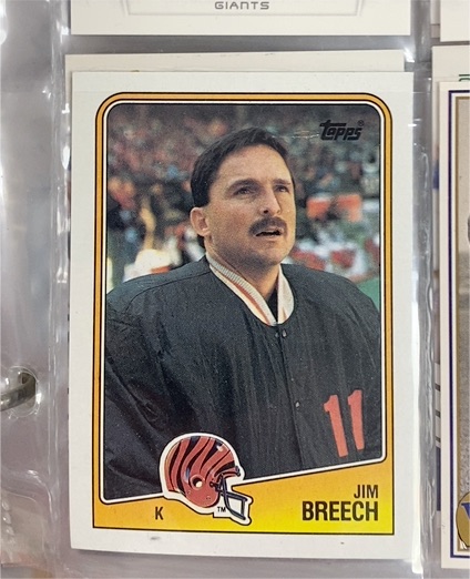 1988 Topps #344 Jim Breech — front