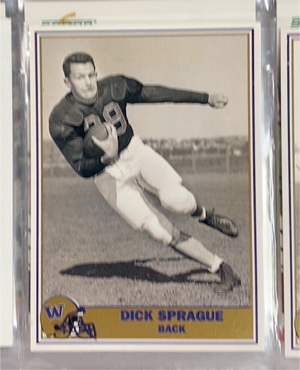 1992 Pacific Washington Huskies Football Greats #14 Dick Sprague — front