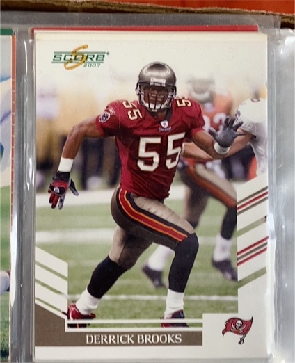 2007 Score Derrick Brooks #? — front