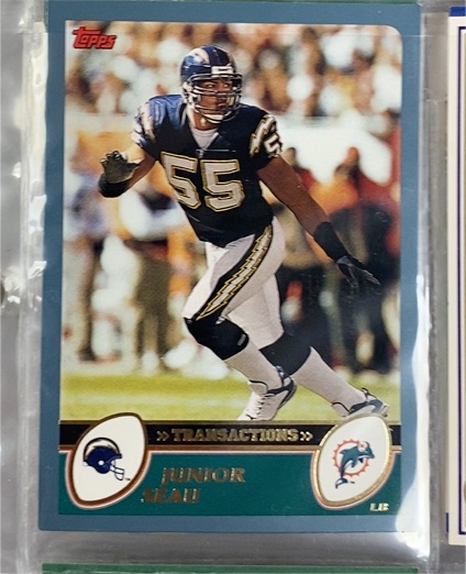 2003 Topps #98 Junior Seau — front