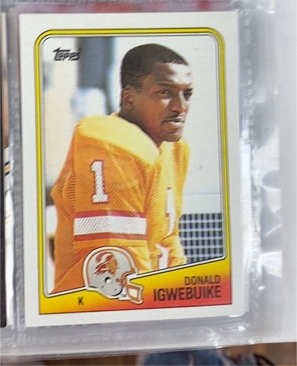 1988 Topps Football #357 Donald Igwebuike — front