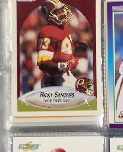1990 Fleer #83 Ricky Sanders — front