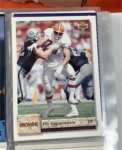 1992 Upper Deck #535 Pio Sagapolutele — front