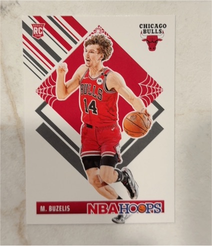 2024-25 Panini NBA Hoops Haunted Hoops Tribute #299 Matas Buzelis — front