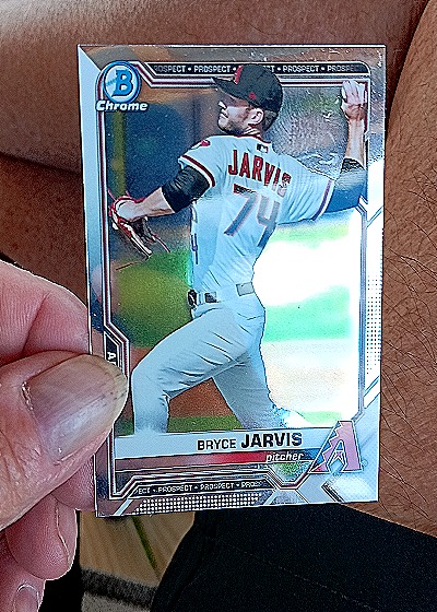 2021 Bowman Chrome Prospects #BP-44 Bryce Jarvis — front