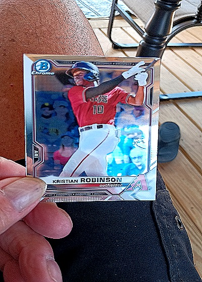 2021 Bowman Chrome Prospects #BCP-136 Kristian Robinson — front