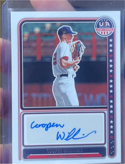 2024 Panini Stars & Stripes #NTS-CW Cooper Williams — front