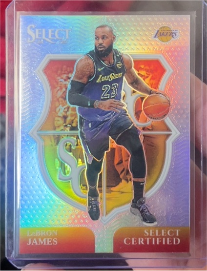 2024-25 Panini Select #5 LeBron James Select Certified Silver — front