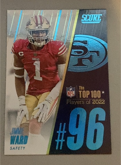 2023 Panini Score Top 100 #96 Jimmie Ward — front