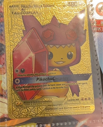 Fan Art Pikachu Mega Sableye Tag Cosplay #005 — front