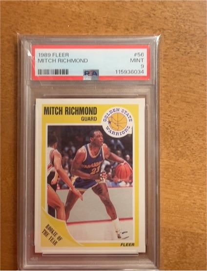 1989 Fleer #56 Mitch Richmond — front