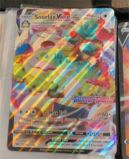 2020 Pokémon Sword & Shield #142 Snorlax VMAX — front