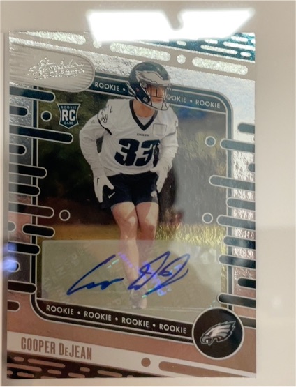 2024 Panini Absolute #140 Cooper DeJean Rookie Auto — front
