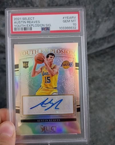 2021 Panini Select #YEARY Austin Reaves Youth Explosion Signature — front