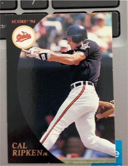 1994 Score #3 Cal Ripken Jr. — front