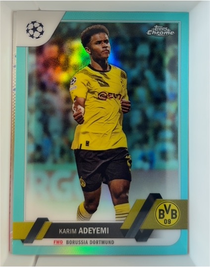 2022-23 Topps Chrome UEFA Club Competitions #122 Karim Adeyemi Borussia Dortmund — front
