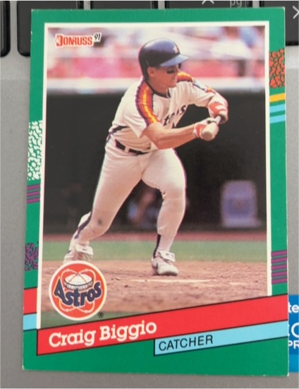1991 Donruss #595 Craig Biggio — front