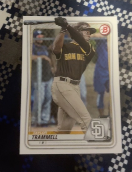 2020 Bowman #BP-130 Taylor Trammell — front