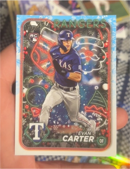 2024 Topps Holiday #H141 Evan Carter — front