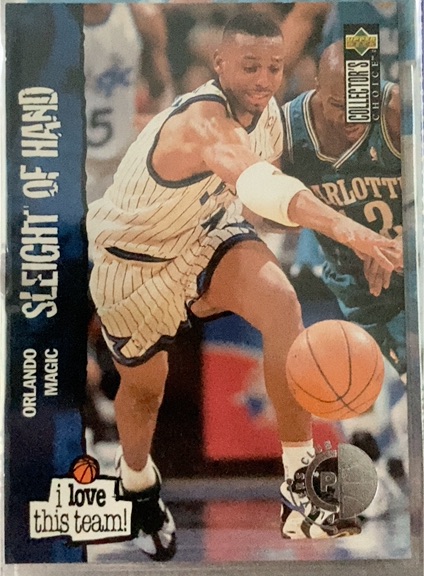 1995-96 Upper Deck Collector's Choice #384 Anfernee Hardaway Orlando Magic — front