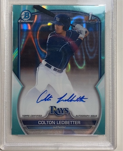 2023 Bowman Chrome Draft #CDA-CL Colton Ledbetter — front
