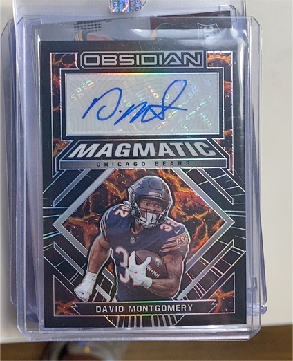 2022 Panini Obsidian Magmatic #MS-DM David Montgomery — front