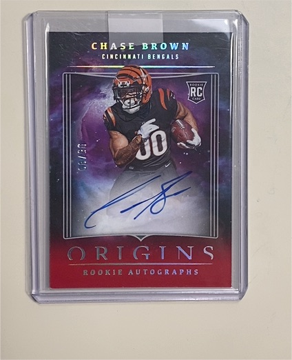2023 Panini Origins Rookie Autographs #RC Chase Brown — front