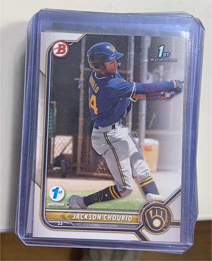 2022 Bowman 1st Edition #BPPF-79 Jackson Chourio — front