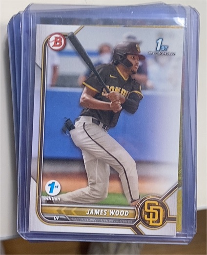 2022 Bowman 1st Edition #BP-108 James Wood — front