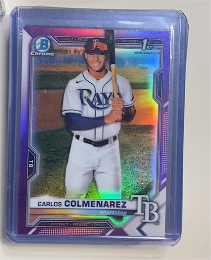 2021 Bowman Chrome #BCP-238 Carlos Colmenarez — front