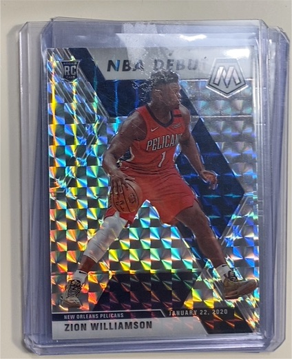2019-20 Panini Mosaic #269 Zion Williamson NBA Debut Rookie — front