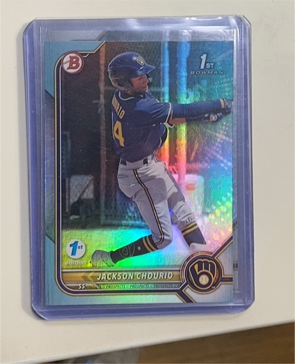 2022 Bowman Chrome Prospects #BCP-79 Jackson Chourio — front