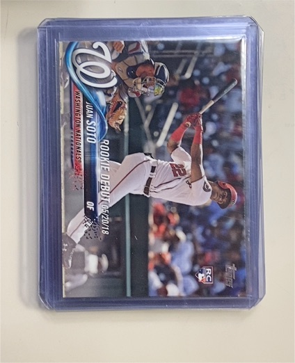 2018 Topps Update #US104 Juan Soto Rookie Debut — front