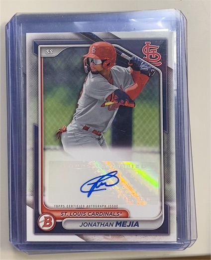 2024 Bowman #PPRA-JM Jonathan Mejia Prospect Autographs — front